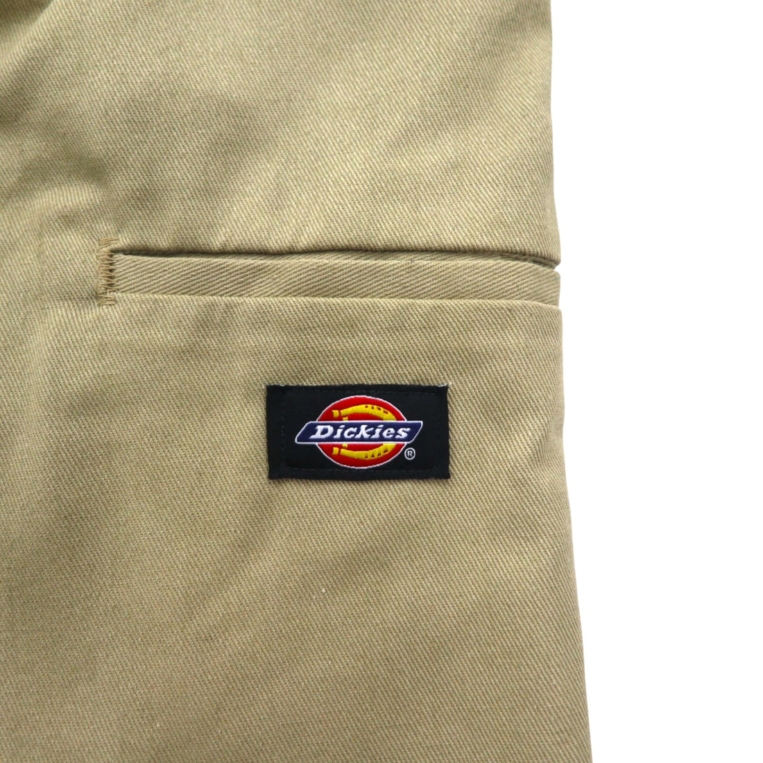 Dickies Relaxed Fit Short Work Pants, Size L, Beige, Knee-Length, WR640, Made in Mexico