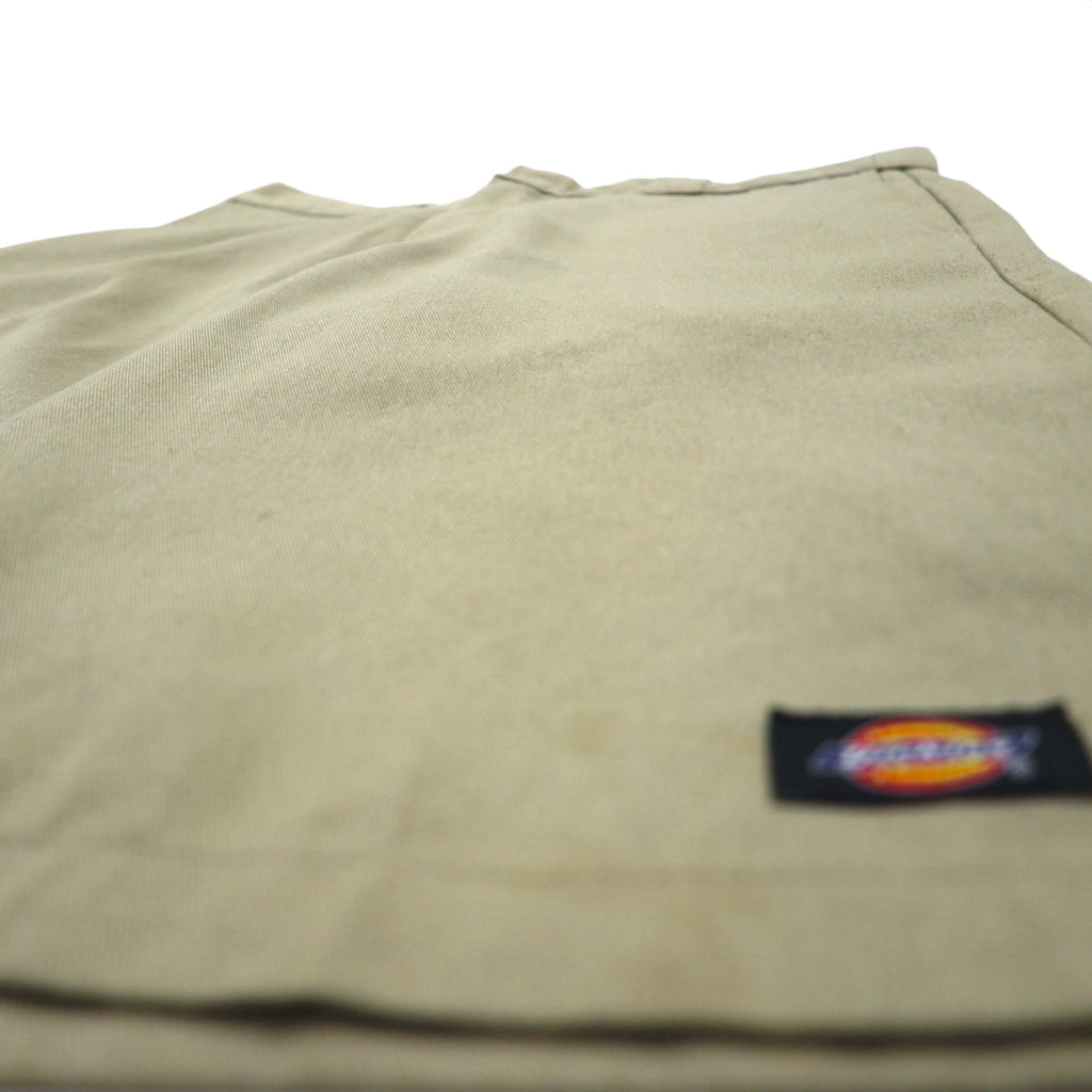 Dickies Relaxed Fit Short Work Pants, Size L, Beige, Knee-Length, WR640, Made in Mexico