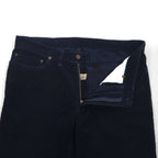 Polo Ralph Lauren Corduroy Chino Work Pants, Size L, Navy with Leather Patches