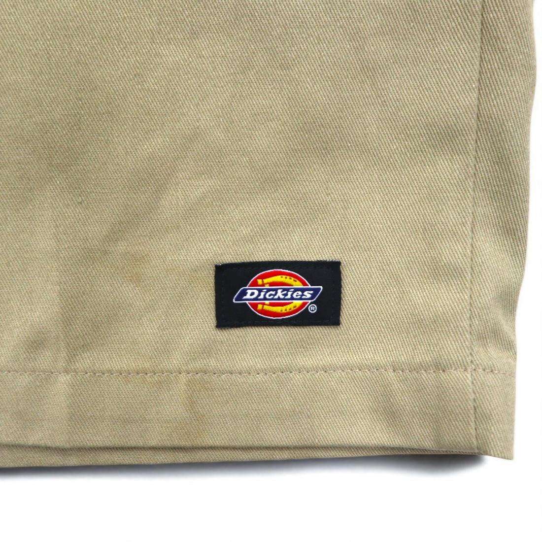 Dickies Relaxed Fit Short Work Pants, Size L, Beige, Knee-Length, WR640, Made in Mexico