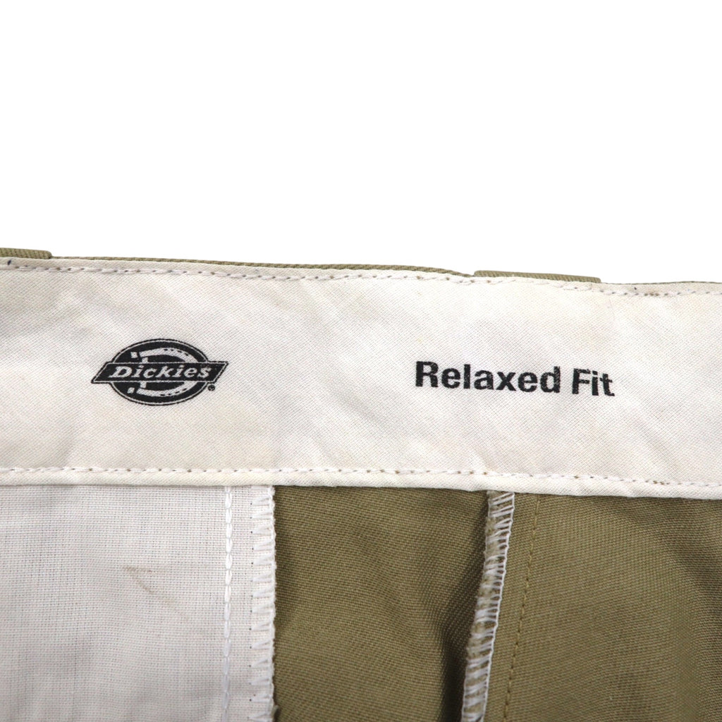 Dickies Relaxed Fit Short Work Pants, Size L, Beige, Knee-Length, WR640, Made in Mexico