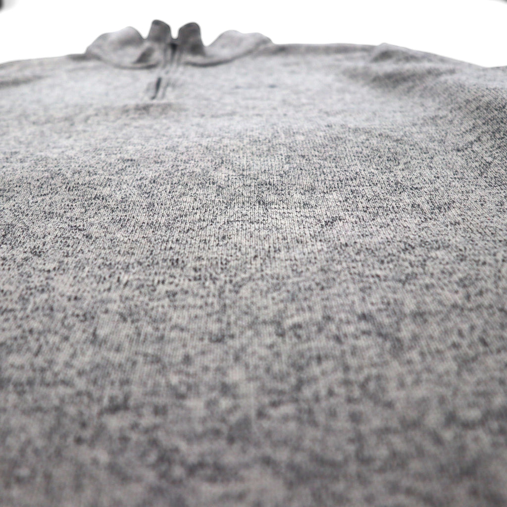Eddie Bauer ハーフジップ フリースジャケット XL グレー ポリエステル