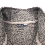 Eddie Bauer ハーフジップ フリースジャケット XL グレー ポリエステル