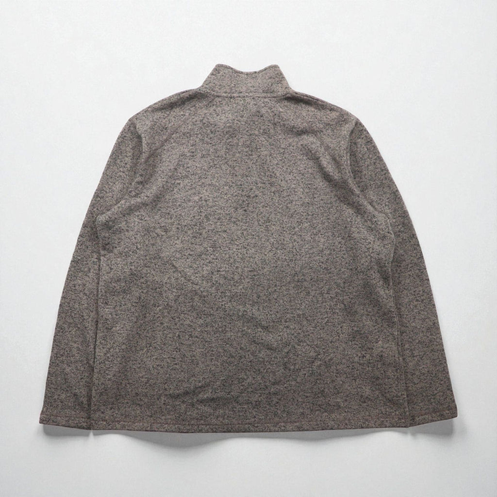 Eddie Bauer ハーフジップ フリースジャケット XL グレー ポリエステル
