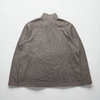 Eddie Bauer ハーフジップ フリースジャケット XL グレー ポリエステル