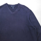 Brooks Brothers Vネック ピマコットン ニット セーター L ネイビー