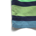 Patagonia Wavefarer Board Shorts, Size S, Navy and Green Striped Nylon, 67817