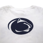 Champion カレッジプリント ロングスリーブ Tシャツ ロンT 4XL ホワイト PENN STATE ビッグサイズ ニカラグア製