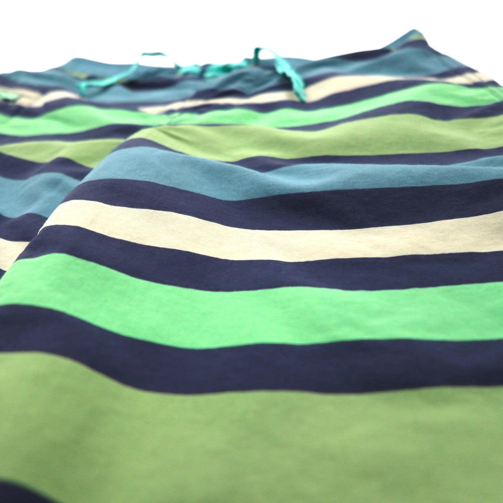 Patagonia Wavefarer Board Shorts, Size S, Navy and Green Striped Nylon, 67817