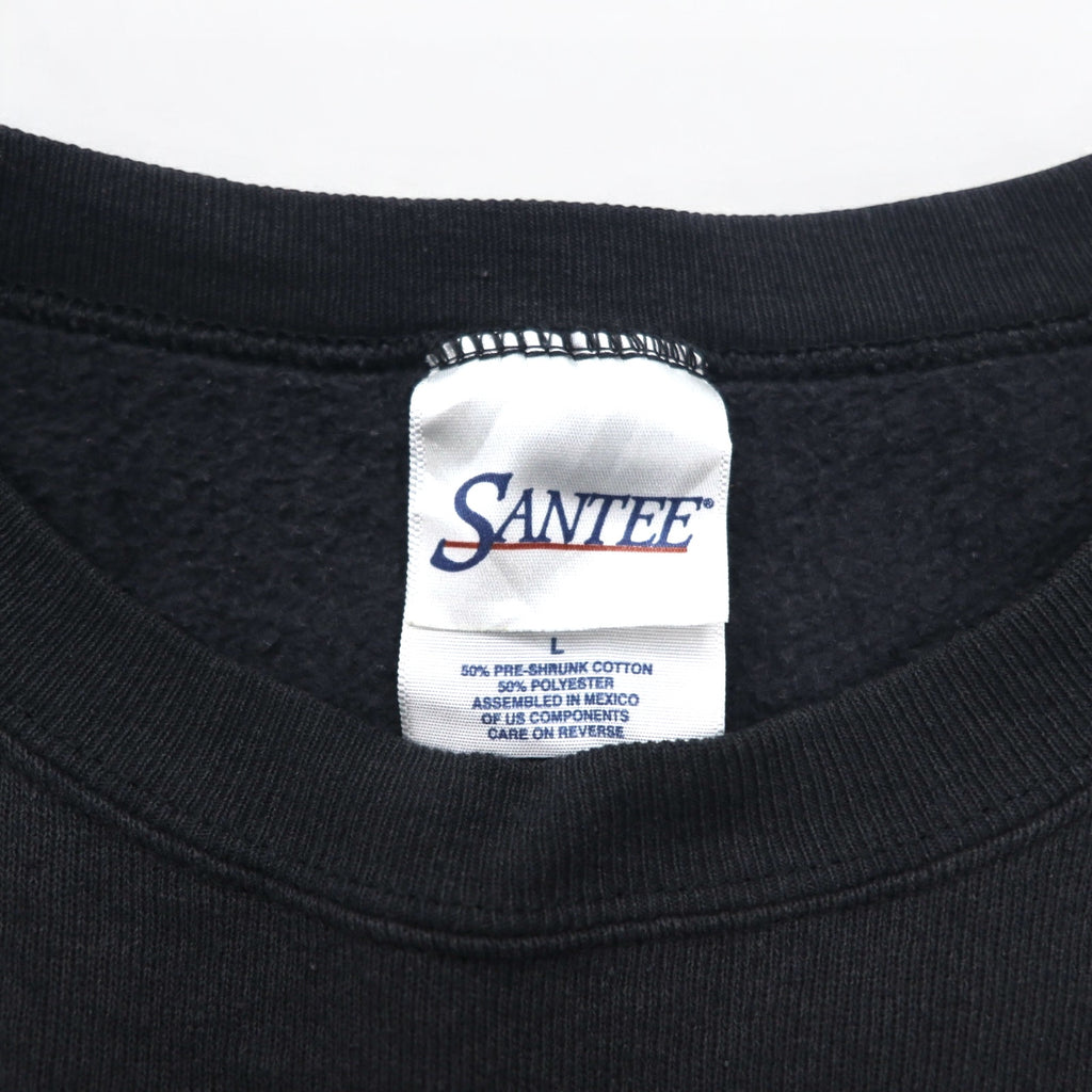 Vintage 90s Mexico Made Graphic Sweatshirt SANTEE スウェット L ブラック ALASKA メキシコ製