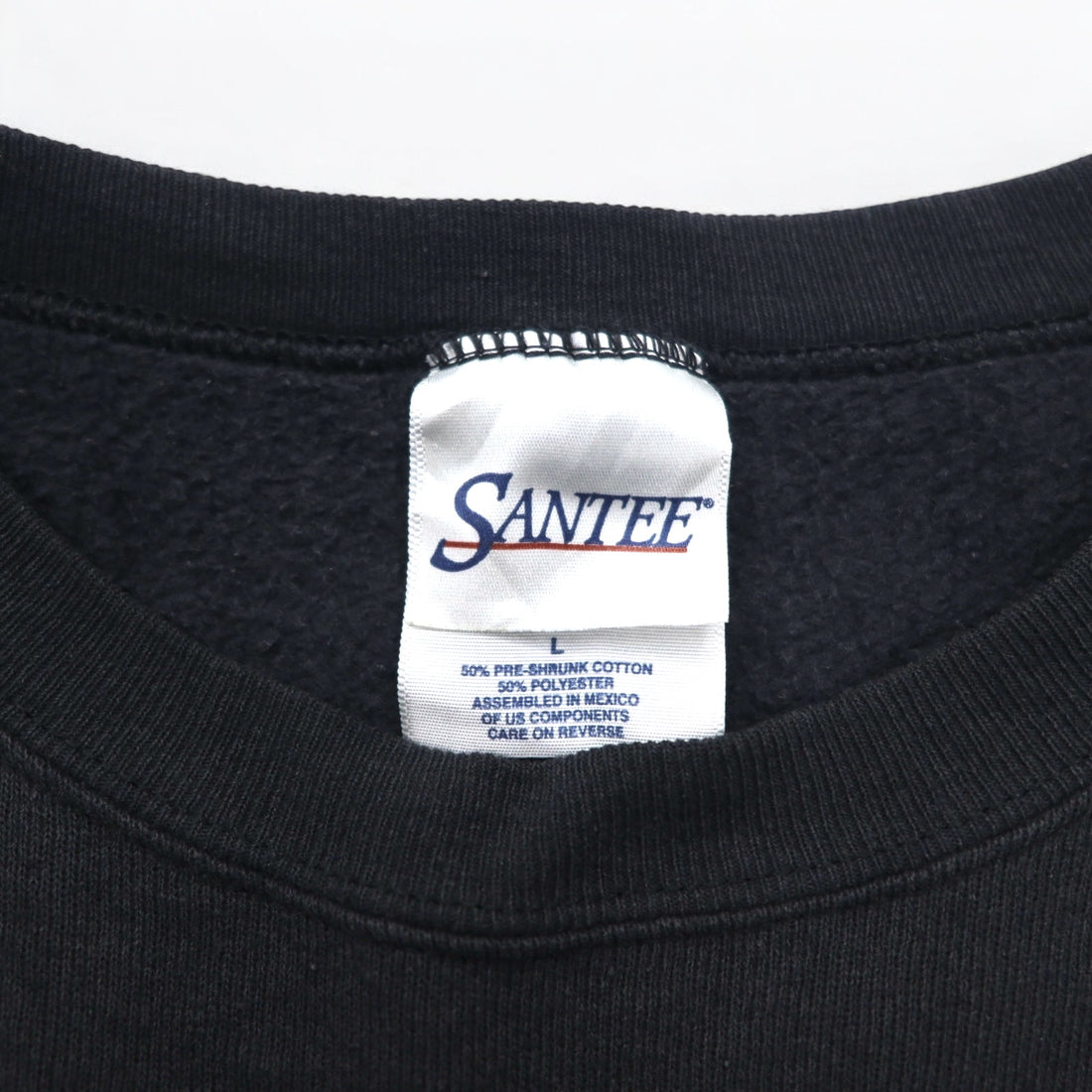 Vintage 90s Mexico Made Graphic Sweatshirt SANTEE スウェット L ブラック ALASKA メキシコ製