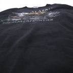Vintage 90s Mexico Made Graphic Sweatshirt SANTEE スウェット L ブラック ALASKA メキシコ製