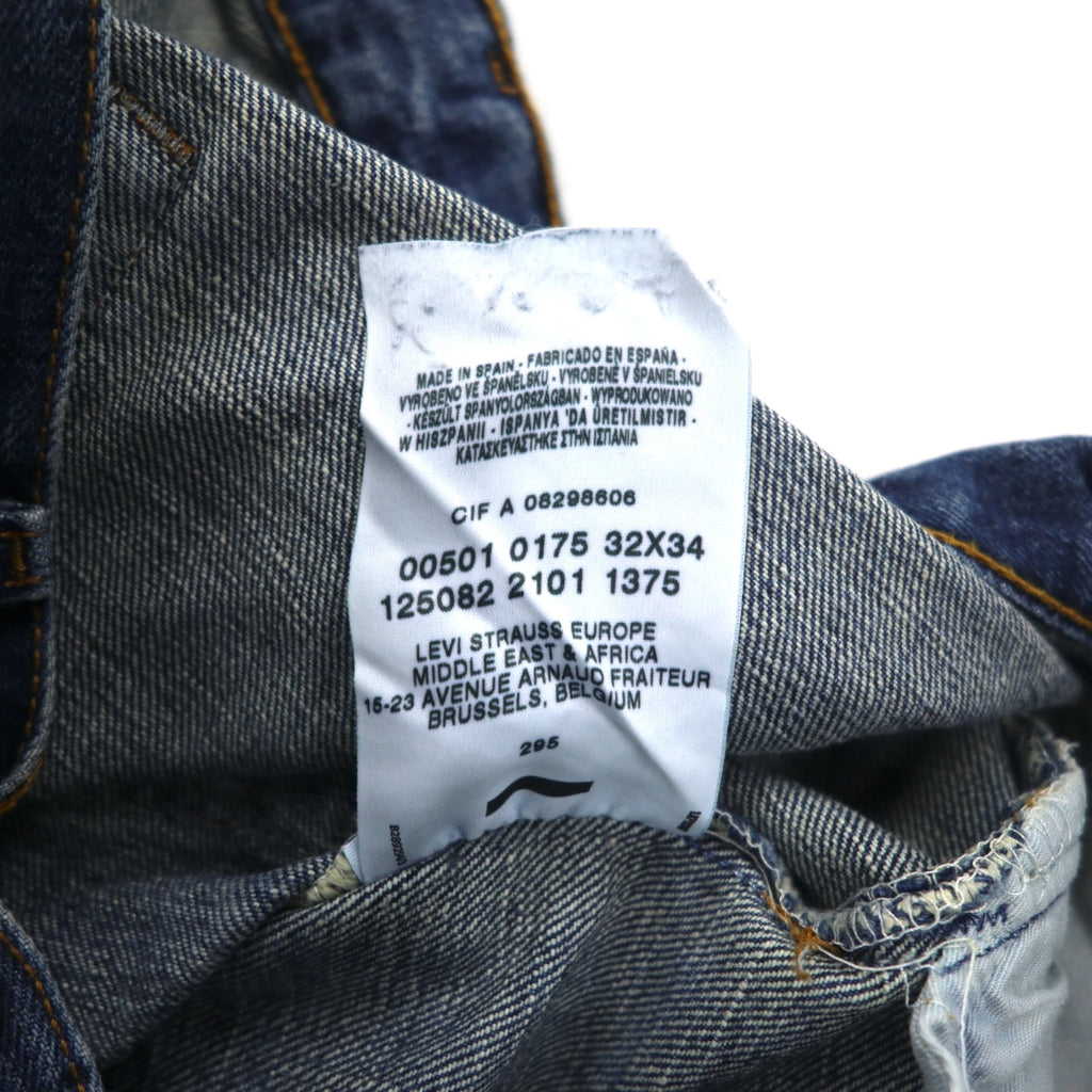 Levi's 00s Made in Spain 501 Euro Levi's Denim Pants M Indigo Blue Button Fly 00501-0175