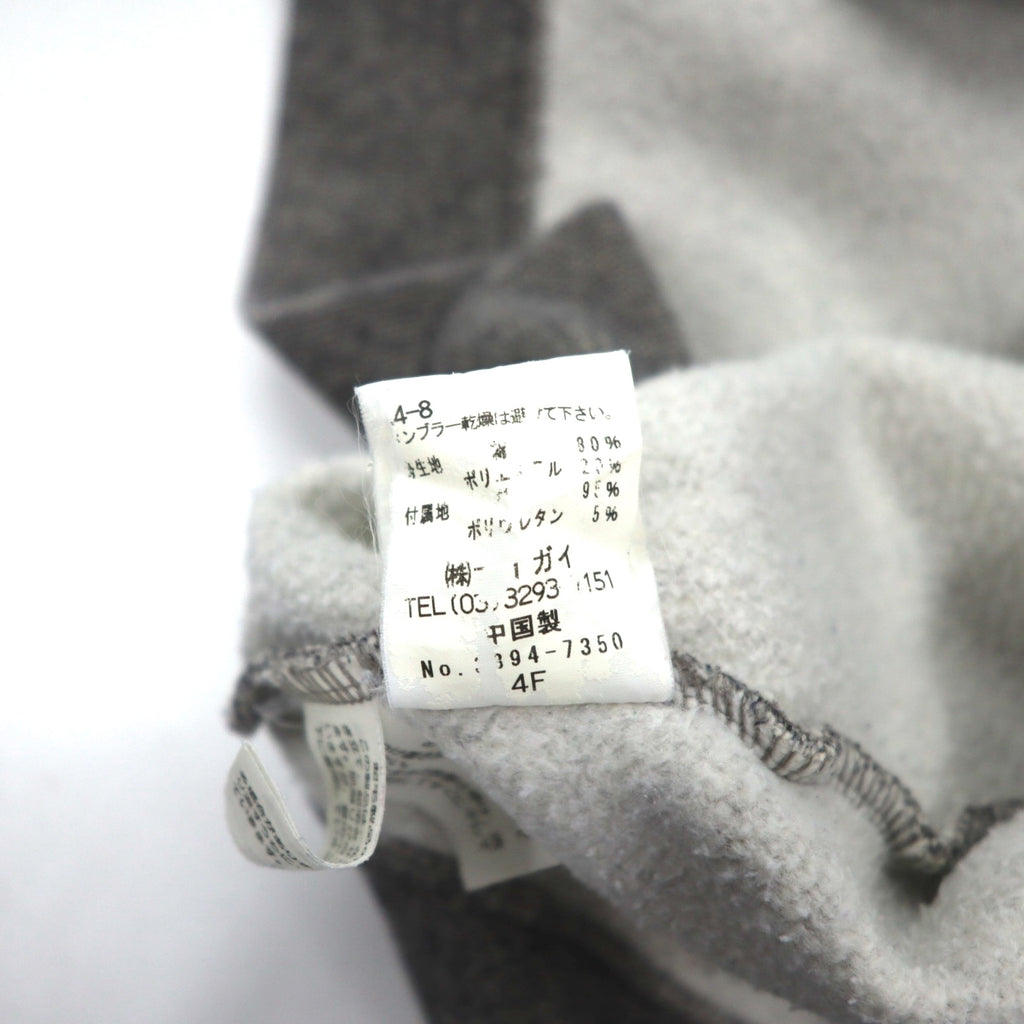 Polo by Ralph Lauren 90年代 バイカラー ハーフボタンパーカー M グレー オレンジ 裏起毛 スモールポニー刺繍