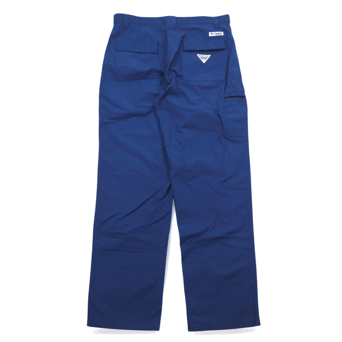 Columbia PFG Ripstop Fishing Pants L Navy OMNI-SHIELD Water Repellent FQ1041