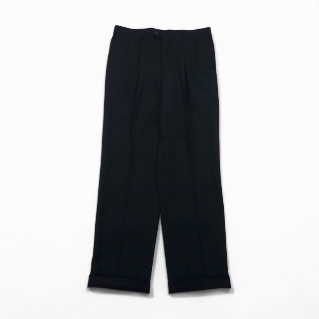Paul Smith 90s 3B Suit Set, XL, Black Wool, Tessitura di Quaregna by GHIONE, Made in Japan