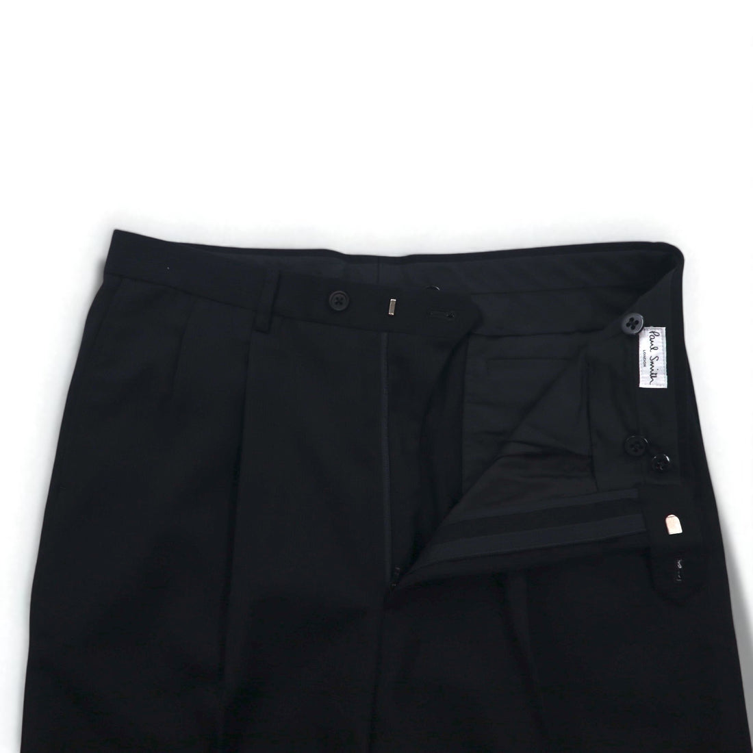 Paul Smith 90s 3B Suit Set, XL, Black Wool, Tessitura di Quaregna by GHIONE, Made in Japan