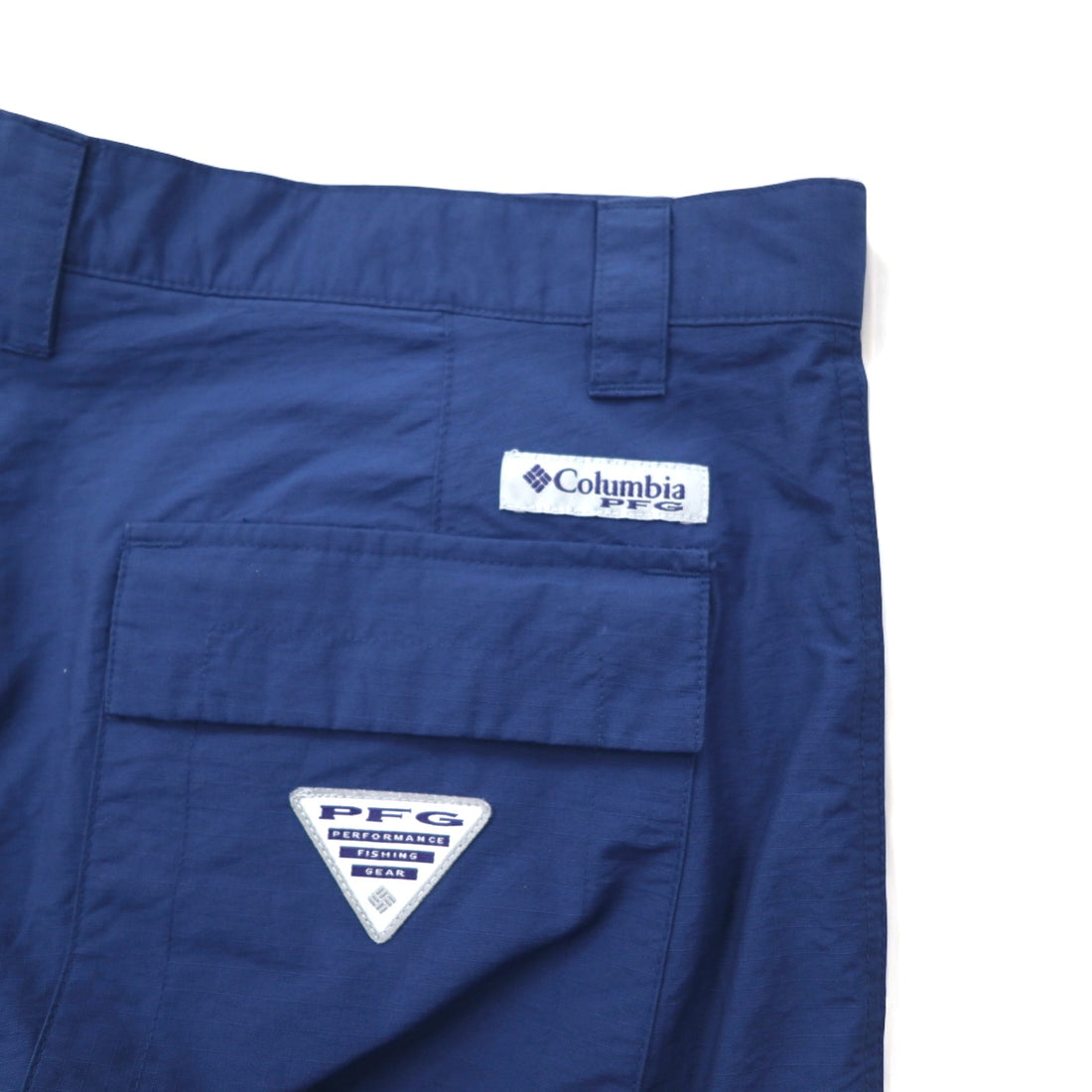 Columbia PFG Ripstop Fishing Pants L Navy OMNI-SHIELD Water Repellent FQ1041