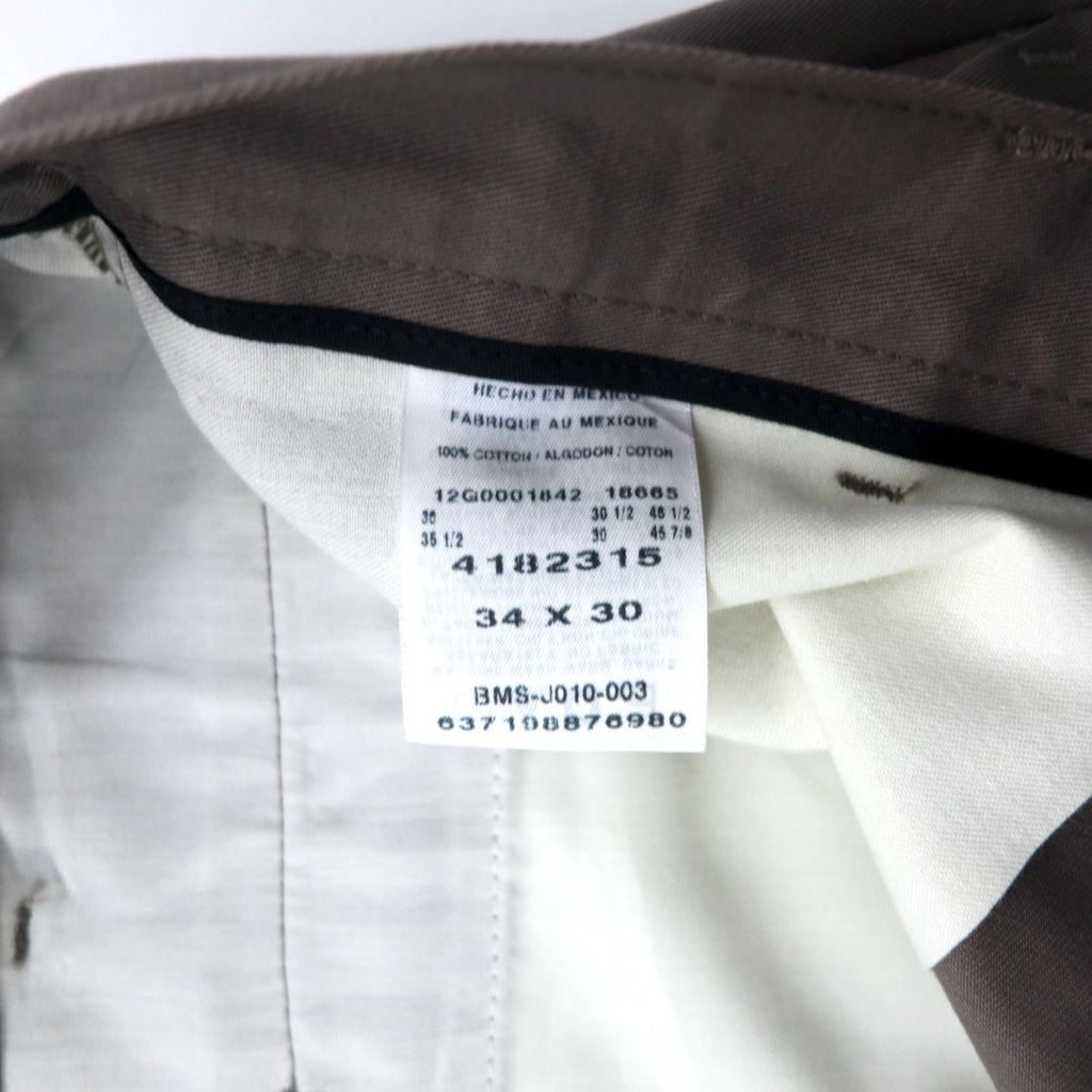 LEE Chino Pants 34 Khaki Cotton PERFORMANCE KHAKIS 4182315 Made in Mexico