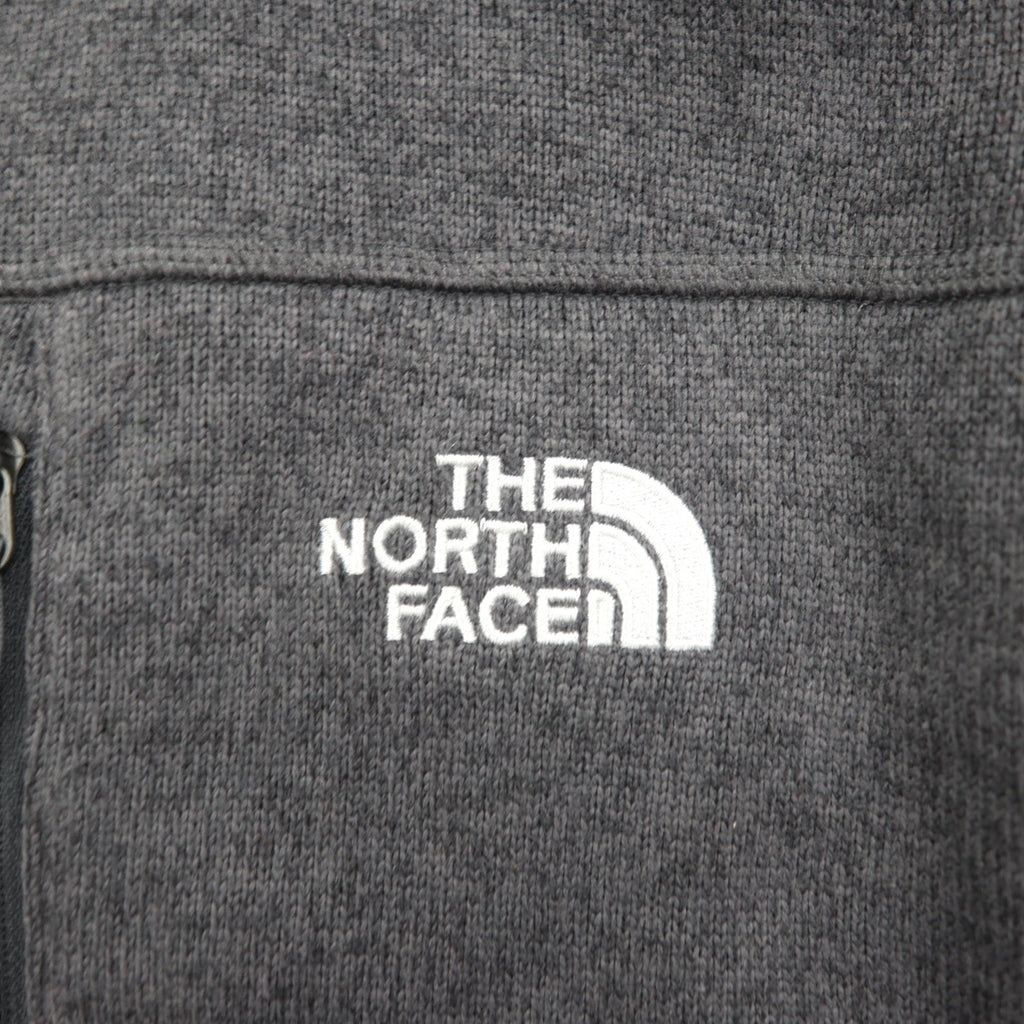 THE NORTH FACE フルジップ フリースジャケット L グレー スタンドカラー ハイネック