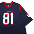 Nike Game Shirt, Navy, Size L, Polyester, NFL Texans Numbering, NFL Players On Field