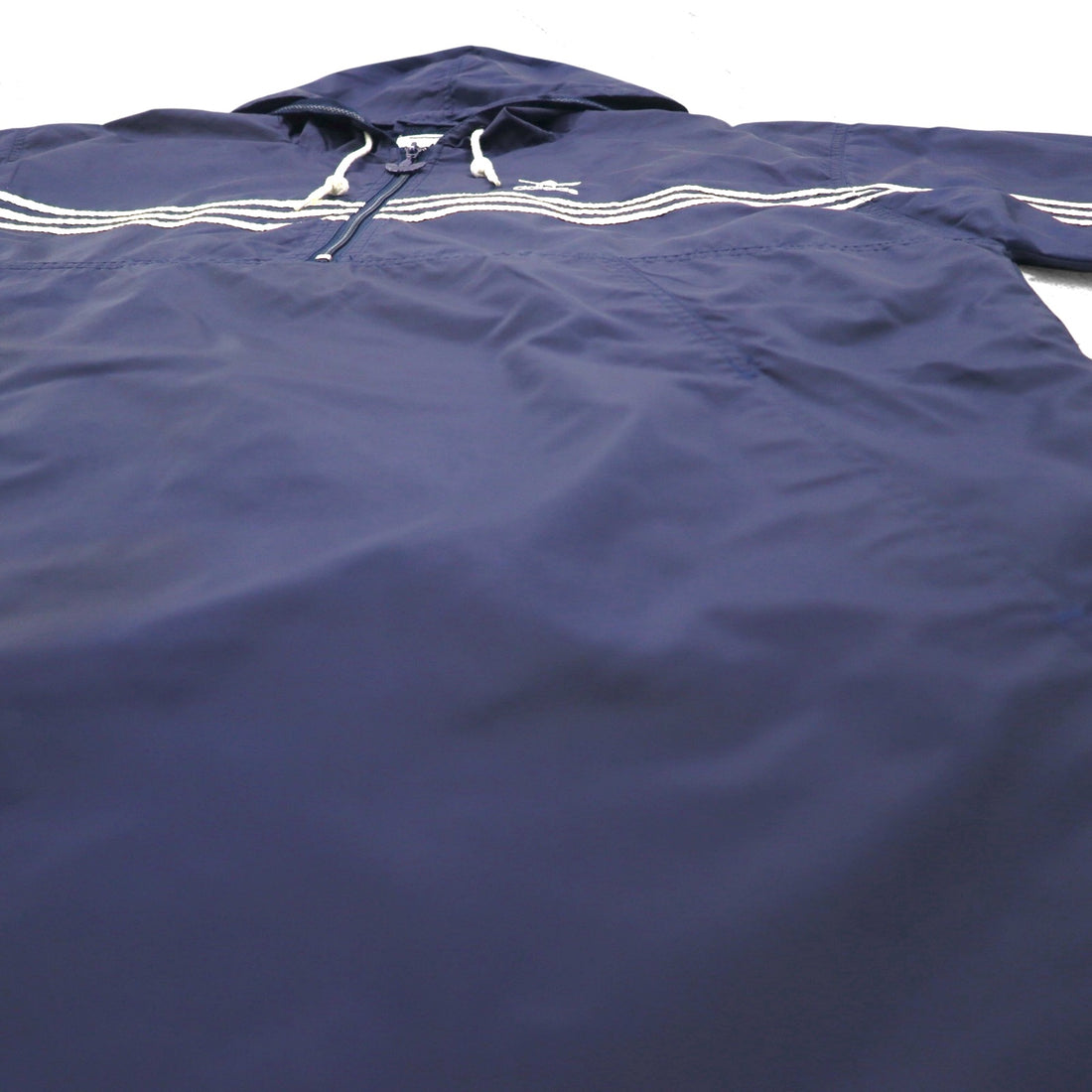 adidas 90s Half-Zip Anorak Parka XL Navy Nylon Mesh Liner 3-Stripes Trefoil Logo