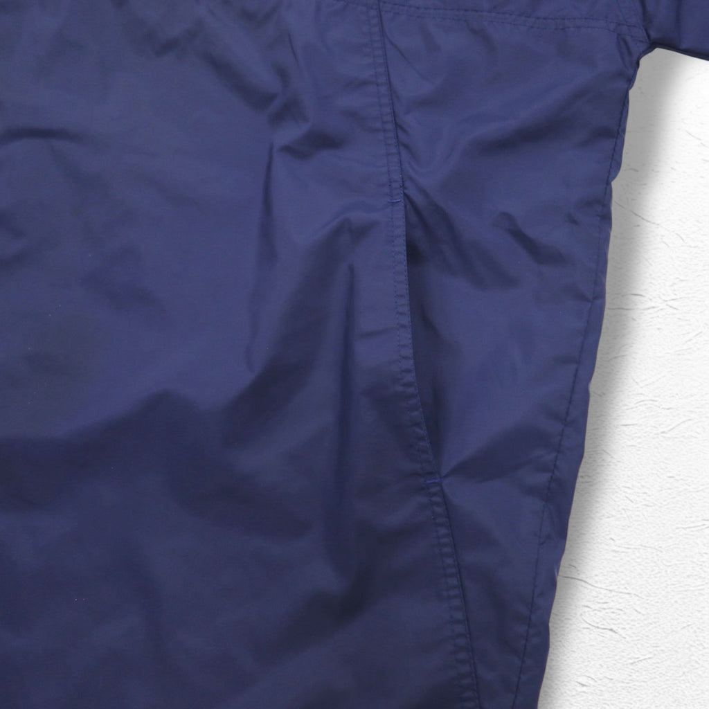 adidas 90s Half-Zip Anorak Parka XL Navy Nylon Mesh Liner 3-Stripes Trefoil Logo