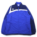 adidas nylon jacket track jacket jersey 3XL blue navy 3 stripes