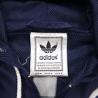 adidas 90s Half-Zip Anorak Parka XL Navy Nylon Mesh Liner 3-Stripes Trefoil Logo