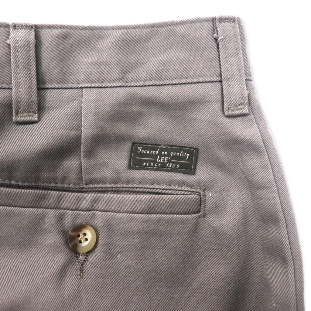 LEE Chino Pants 34 Khaki Cotton PERFORMANCE KHAKIS 4182315 Made in Mexico