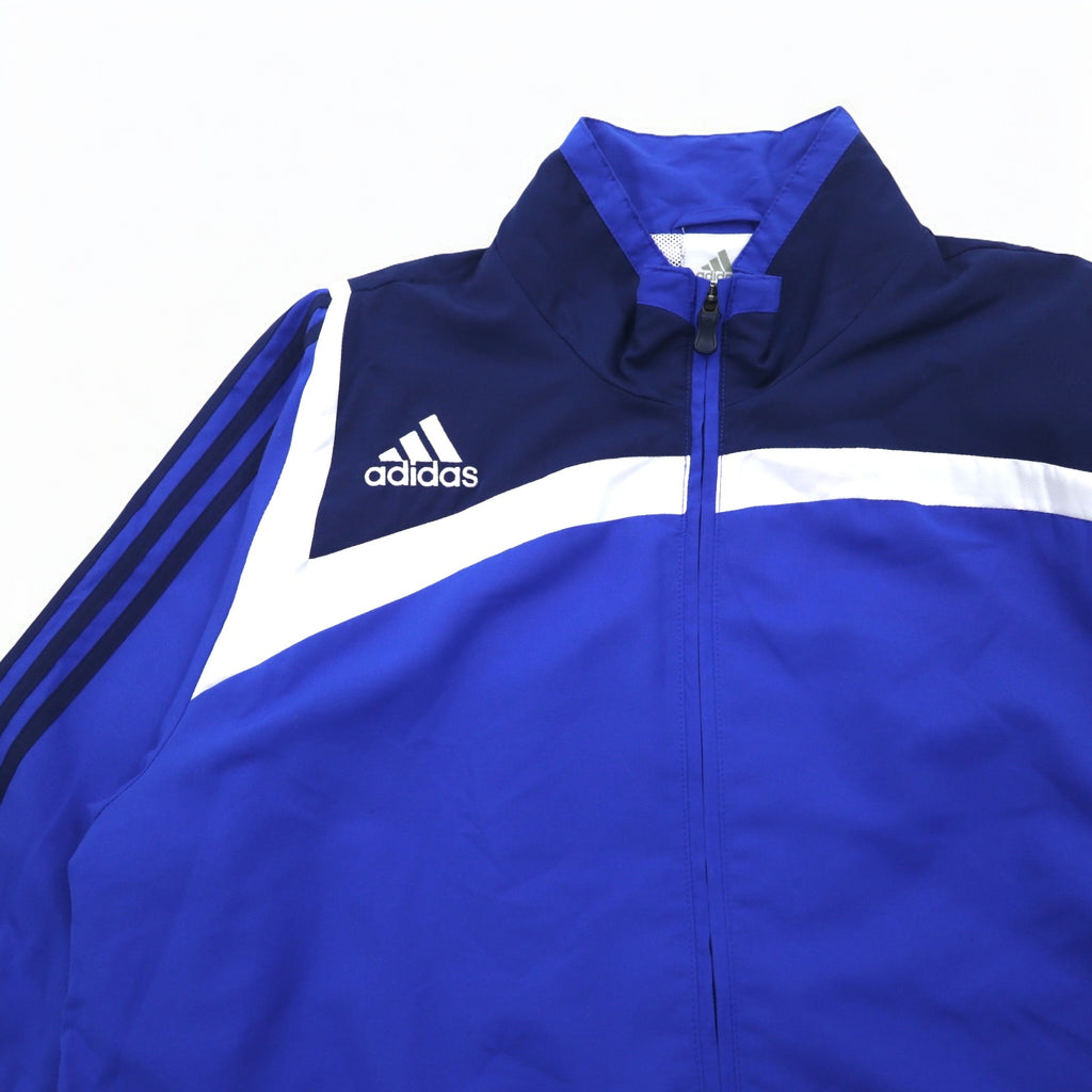 adidas nylon jacket track jacket jersey 3XL blue navy 3 stripes