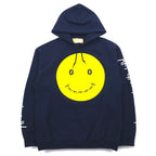 SKOLOCT TSUYOSHI NAKANO Pullover Hoodie M Navy Smiley ART GANG MONEY Print Made in Japan