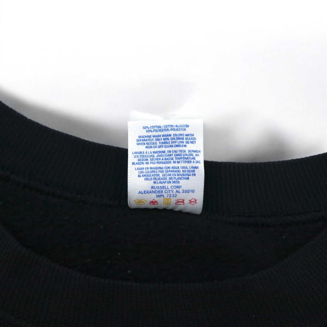 JERZEES USA made 80s SUPER SWEATS Crew neck sweatshirt 2XL Black Fleece lining PSC
