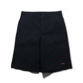 Dickies T/C Twill Short Work Pants, Size L, Black, Polyester and Cotton, Knee-Length, 7134838