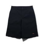 Dickies T/C Twill Short Work Pants, Size L, Black, Polyester and Cotton, Knee-Length, 7134838