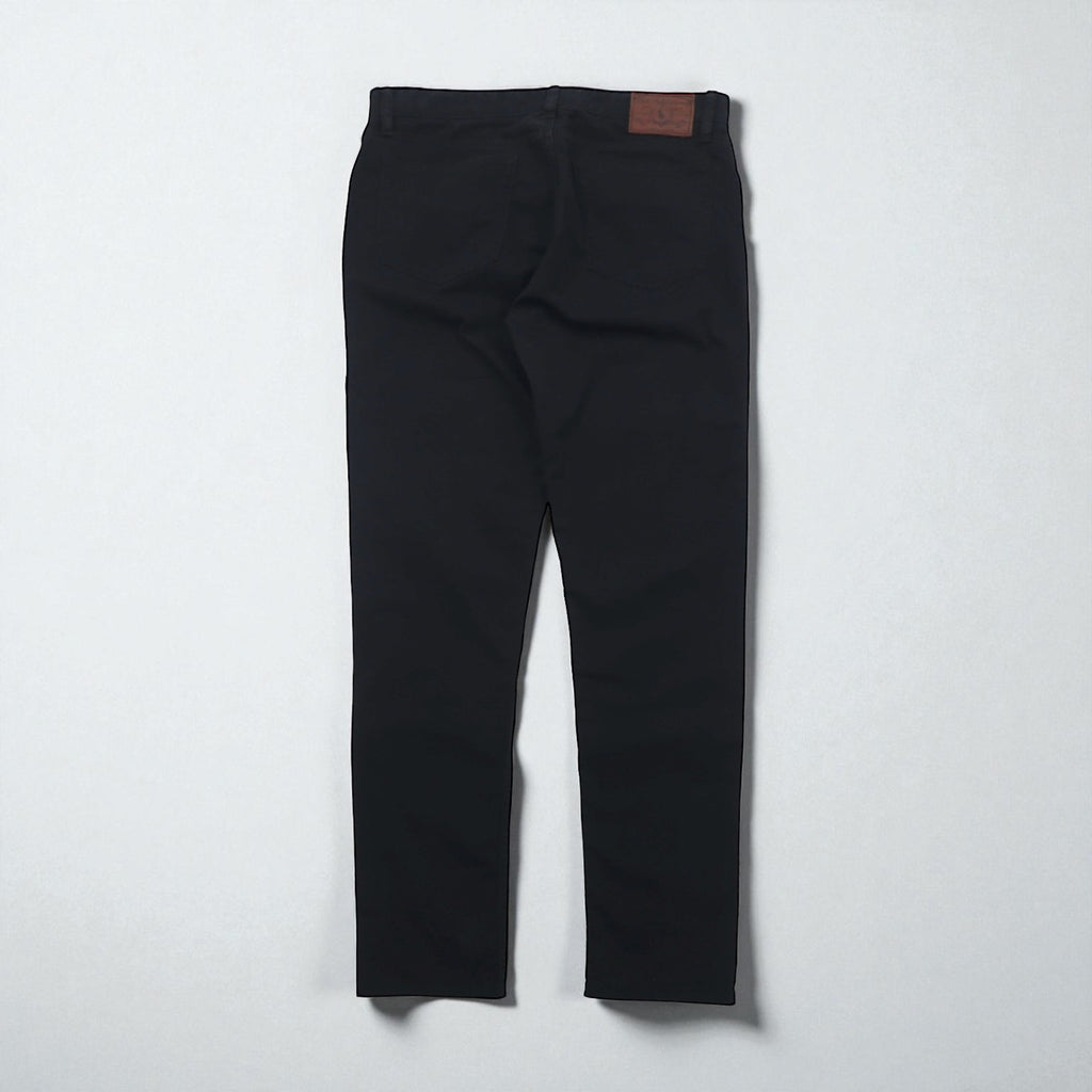 Polo Ralph Lauren チノパンツ ワークパンツ L ブラック コットン TALONジップ レザーパッチ