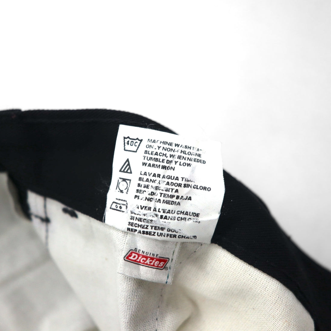 Dickies T/C Twill Short Work Pants, Size L, Black, Polyester and Cotton, Knee-Length, 7134838