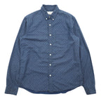 DENIM &amp; SUPPLY RALPH LAUREN Paisley Button-down Shirt, Medium, Navy, All-over Print, Cotton