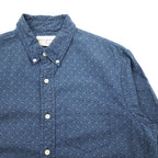 DENIM &amp; SUPPLY RALPH LAUREN Paisley Button-down Shirt, Medium, Navy, All-over Print, Cotton
