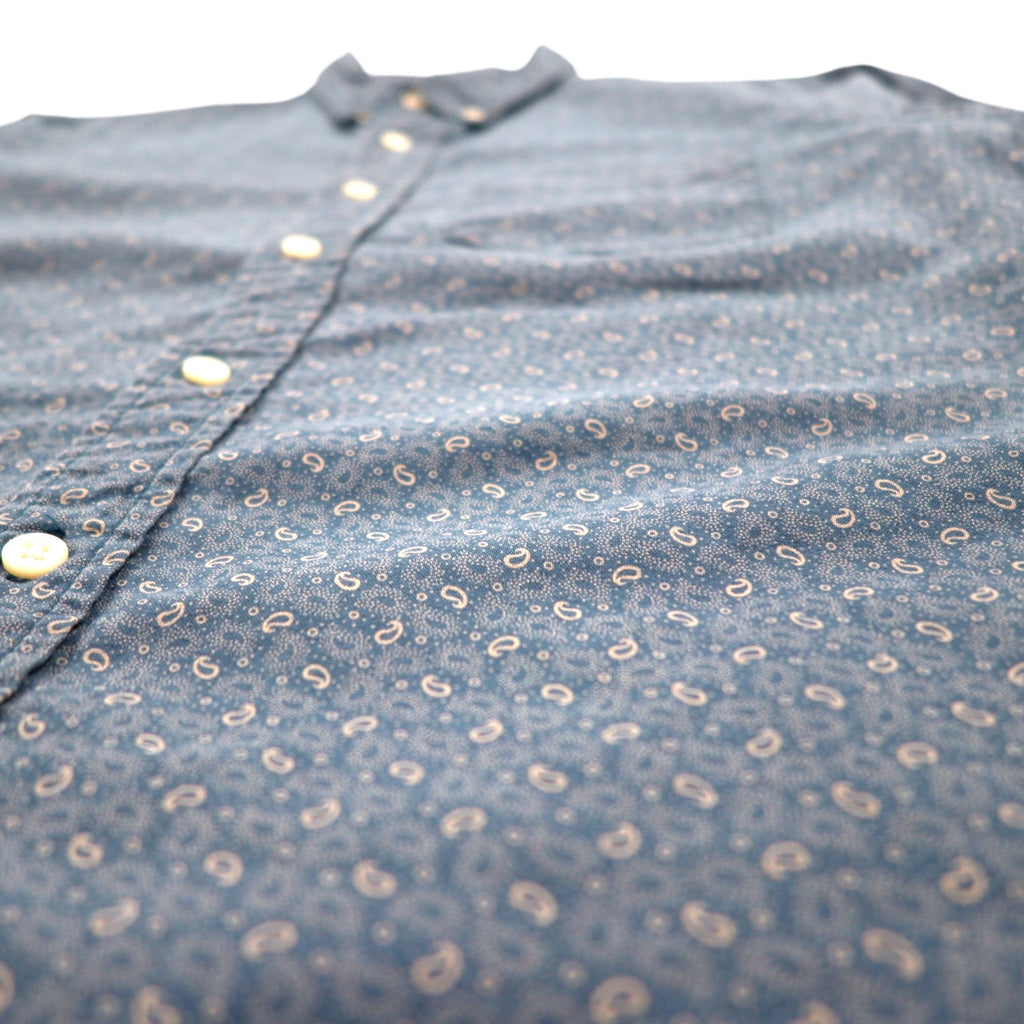 DENIM &amp; SUPPLY RALPH LAUREN Paisley Button-down Shirt, Medium, Navy, All-over Print, Cotton