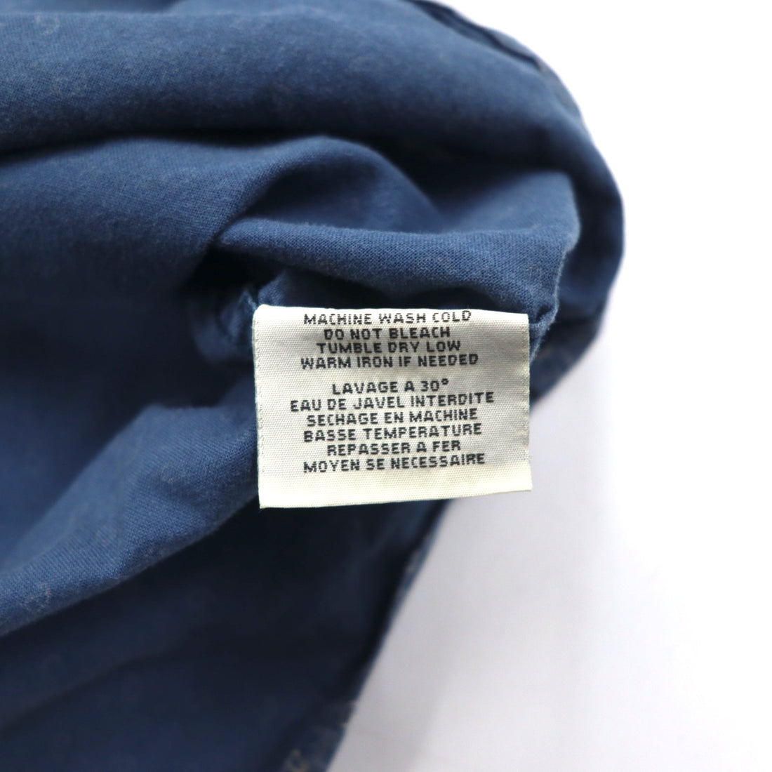 DENIM &amp; SUPPLY RALPH LAUREN Paisley Button-down Shirt, Medium, Navy, All-over Print, Cotton