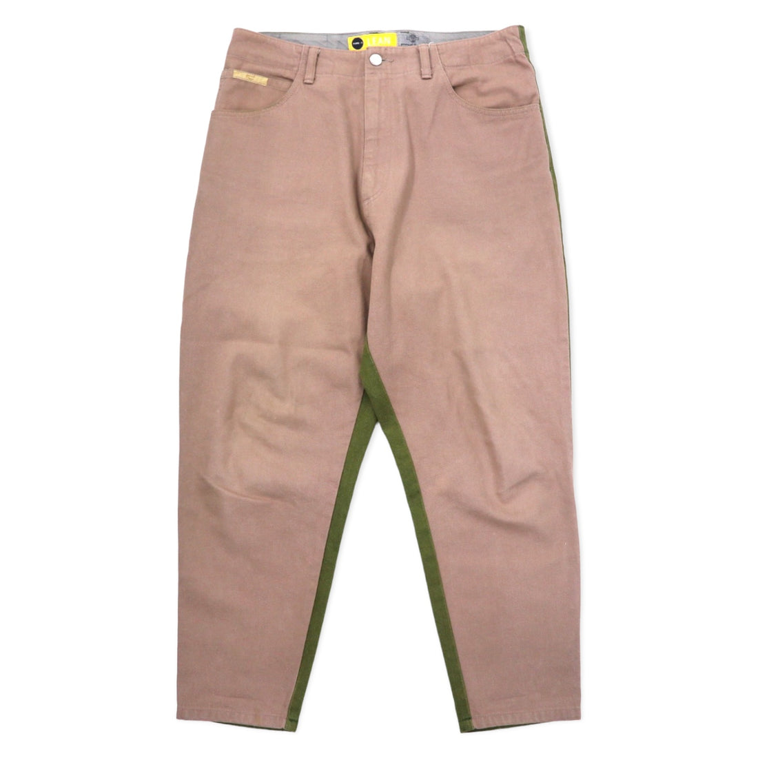 日本然リトテ-古着オンライン-gourmet jeans テーパード デニムパンツ 32 ブラウン カーキ バイカラー コットン TYPE-03 LEAN 日本製-gourmet jeans tapered denim pants 32 brown Khaki by collar cotton TYPE-03 LEAN Japan Made
