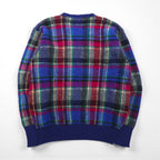 Polo Ralph Lauren 90年代 ラムウール ニット セーター M ブルー チェック 羊毛 未使用品
