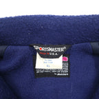 SPORTSMASTER 90s USA Sport Jacket ナイロンジャケット XL ブルー Polarfleece フリースライナー ハイネック 90年代 USA製