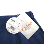 Chloe SPORTS 80s Tuck Wide Easy Slacks Pants 2XL Blue Cotton CHL8256 Made in Japan Unused