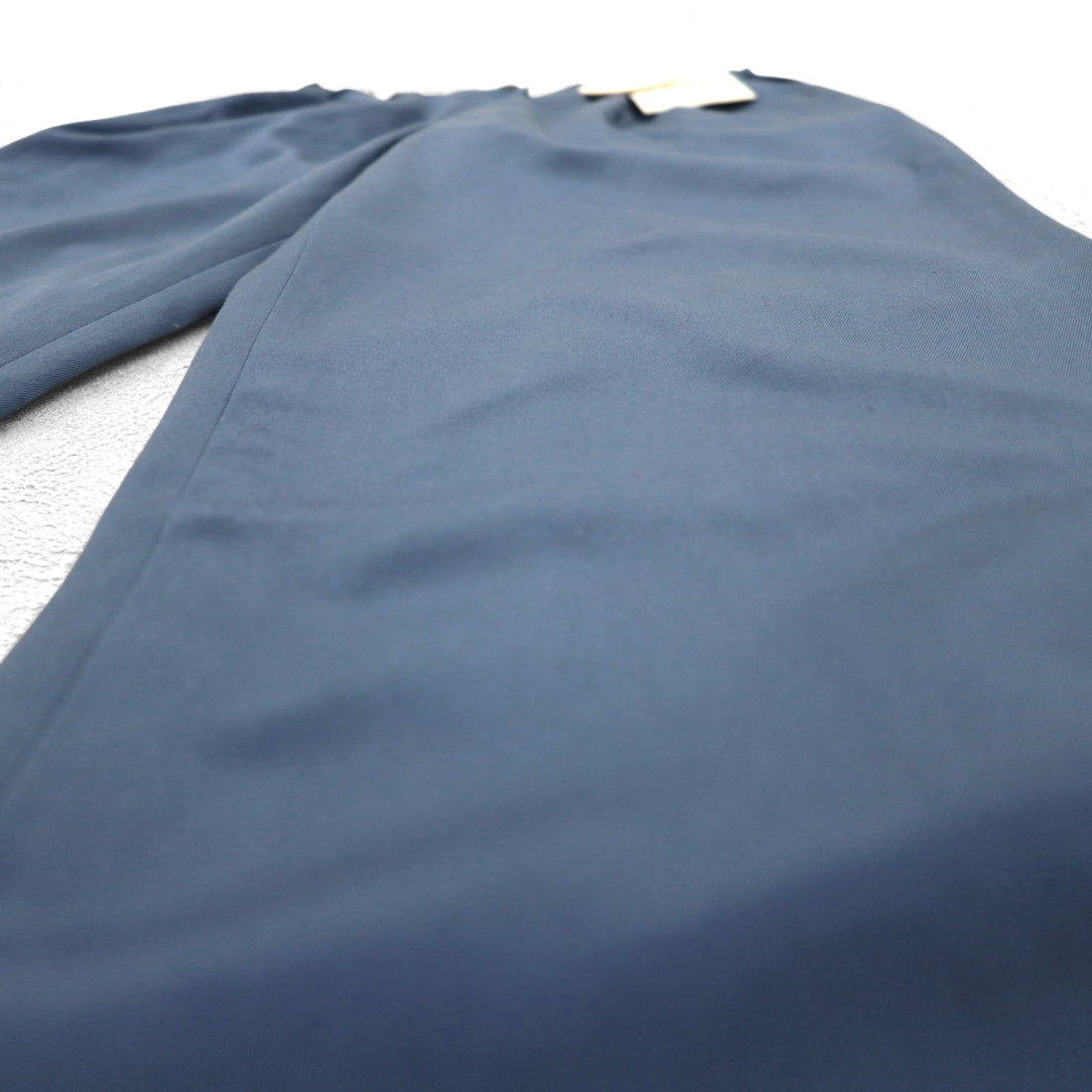 Chloe SPORTS 80s Tuck Wide Easy Slacks Pants 2XL Blue Cotton CHL8256 Made in Japan Unused