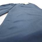 Chloe SPORTS 80s Tuck Wide Easy Slacks Pants 2XL Blue Cotton CHL8256 Made in Japan Unused