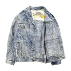 90s Uruguay URBAN EQUIPMENT Chemical Wash Denim Jacket G-Jean XL Blue Cotton Big Size