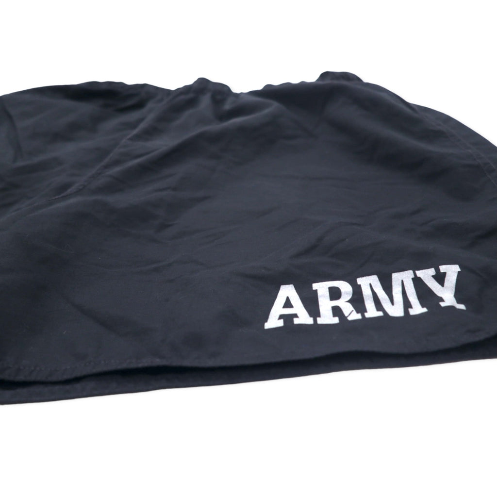 US ARMY Training Shorts, M, Black, Polyester, Military