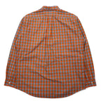 Polo by Ralph Lauren 90s ELLINGTON Big Size Button Down Shirt L Orange Small Pony Embroidery